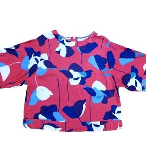 Boden Top Floral Blouse Sz 8